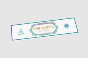 White Oudh Premium Incense Sticks 10 Stick Pack – Charcoal Free | Arham Fragrance