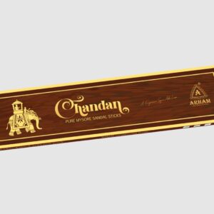 Chandan Pure Mysore Sandal Agarbatti Box – 10 Sticks – Arham Fragrance