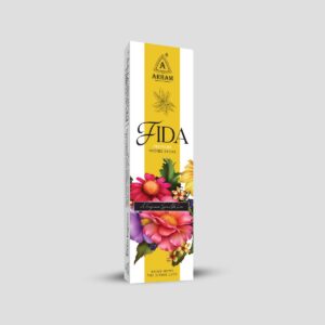Fida Premium Incense Sticks 100gm box with floral design by Arham Fragrance