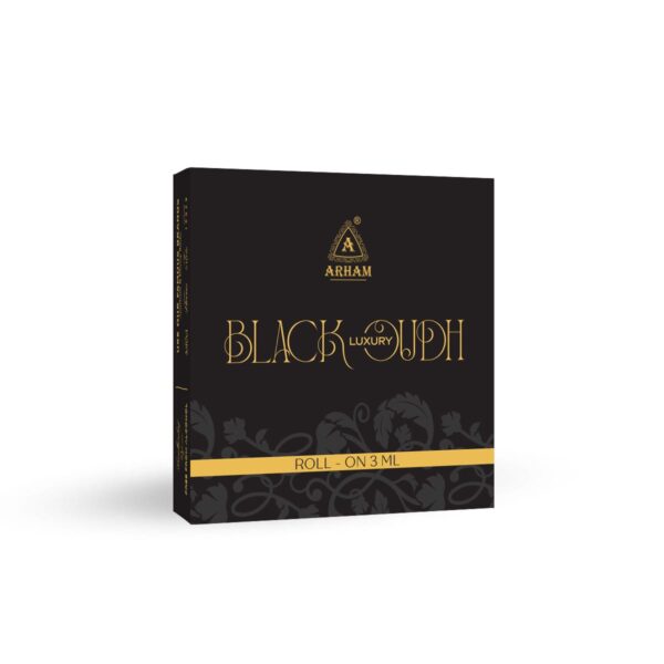 Luxury Black Oudh Roll-On Perfume 3ml Box by Arham Fragrance