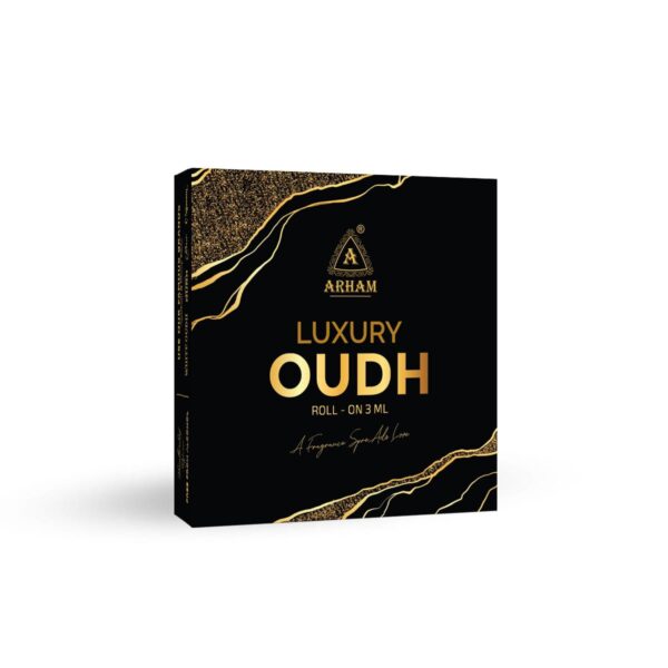 Luxury Oudh Roll-On Perfume 3ml Box by Arham Fragrance – Compact Premium Perfume