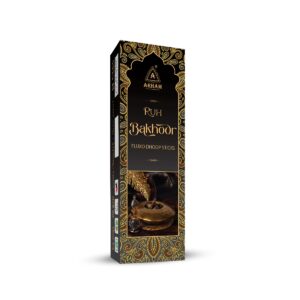 Ruh Bakhoor Fluxo Dhoop Sticks 50gm box by ARHAM FRAGRANCE – Premium oriental masala incense
