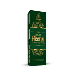 Ruh Heena Fluxo Dhoop Sticks 50gm box by ARHAM FRAGRANCE – Premium masala dhoop with spiritual Heena aroma